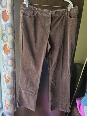 Liz Claiborne Brown Corduroy Jeans Size 16